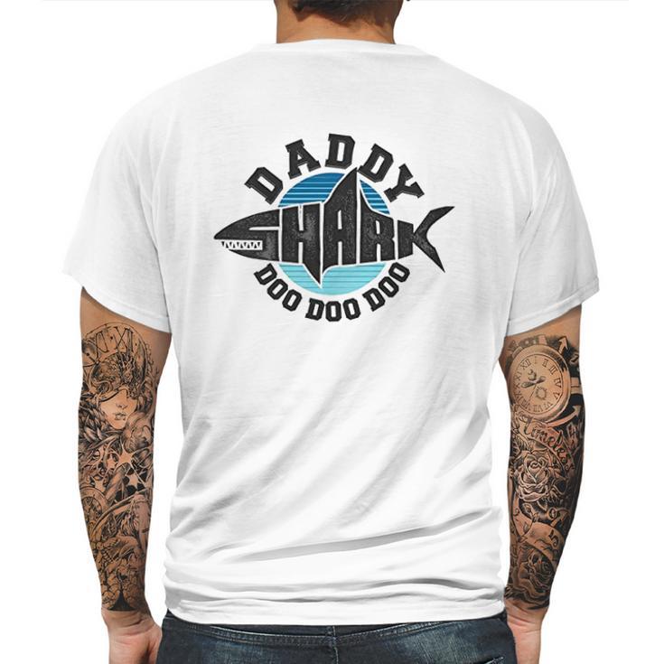 Daddy Shark Graphic Dad Birthday Gifts Mens Back Print T-shirt