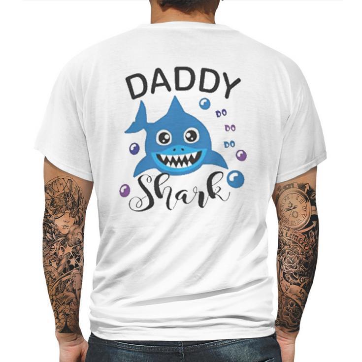 Daddy Shark Doo Doo Cute Funny Family Cool Fathers Day Gift Mens Back Print T-shirt