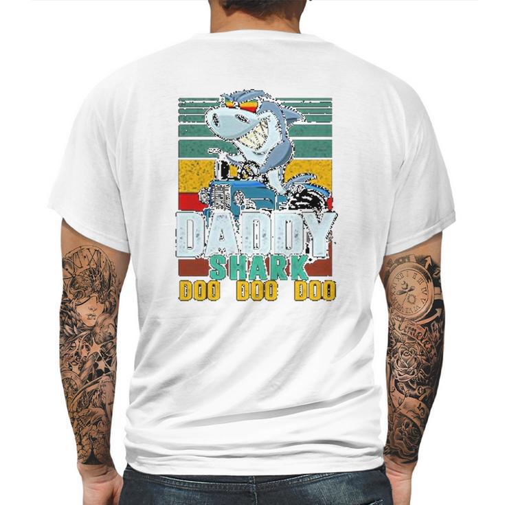 Daddy Shark Like A Trucker Mens Back Print T-shirt