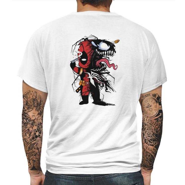 Deadpool Venom Mens Back Print T-shirt