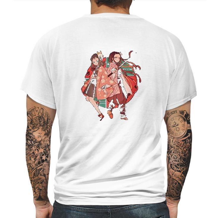 Demon Slayer Kawaii Mens Back Print T-shirt