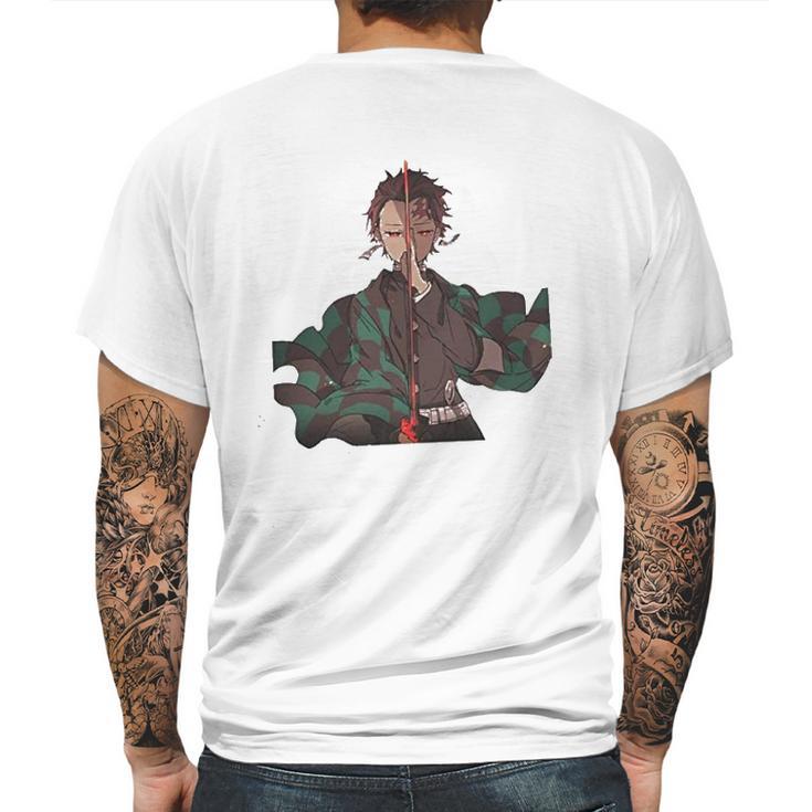 Demon Slayer Man Mens Back Print T-shirt