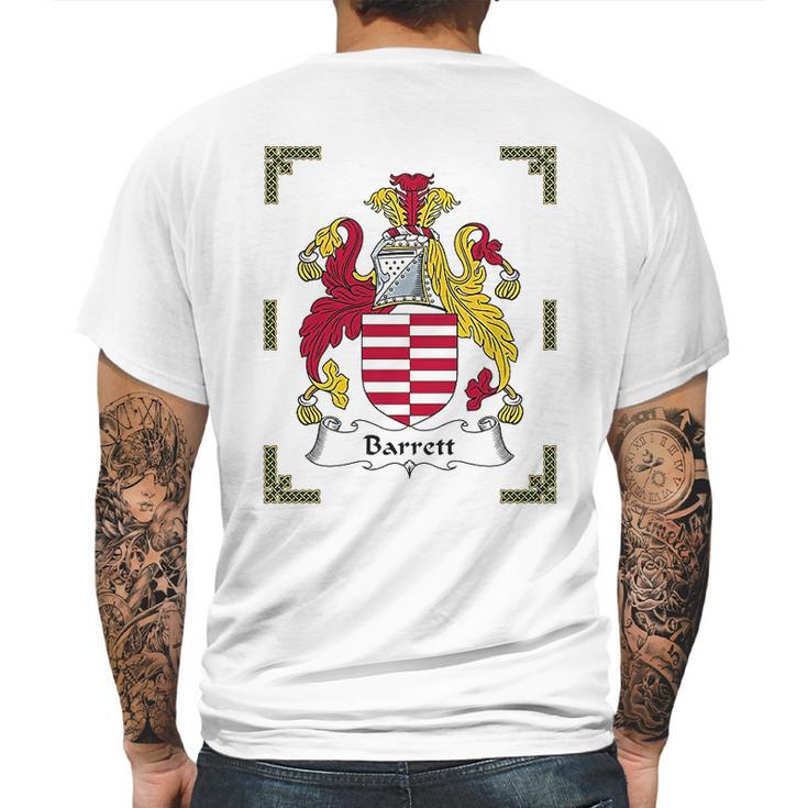 Designs Barrett Coat Of Armsbarrett Family Crest Mens Back Print T-shirt