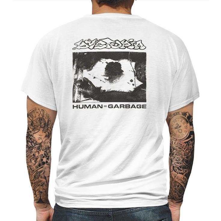 Dystopia Human Garbage Mens Back Print T-shirt