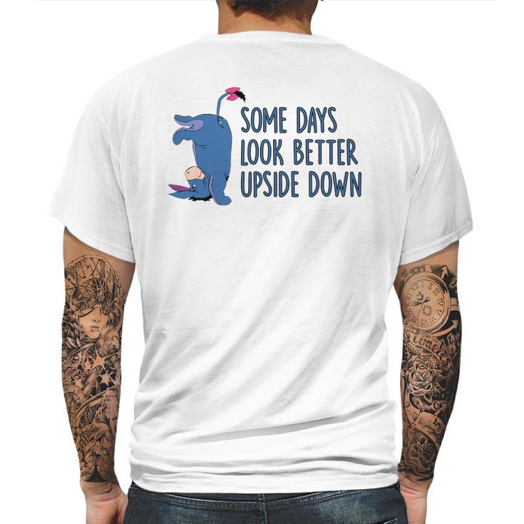 Eeyore Some Days Look Better Upside Down Mens Back Print T-shirt