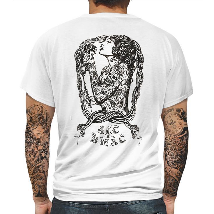 Mens Eve By Jarad Bryant Garden Of Eden Woman Tattoo Mens Back Print T-shirt