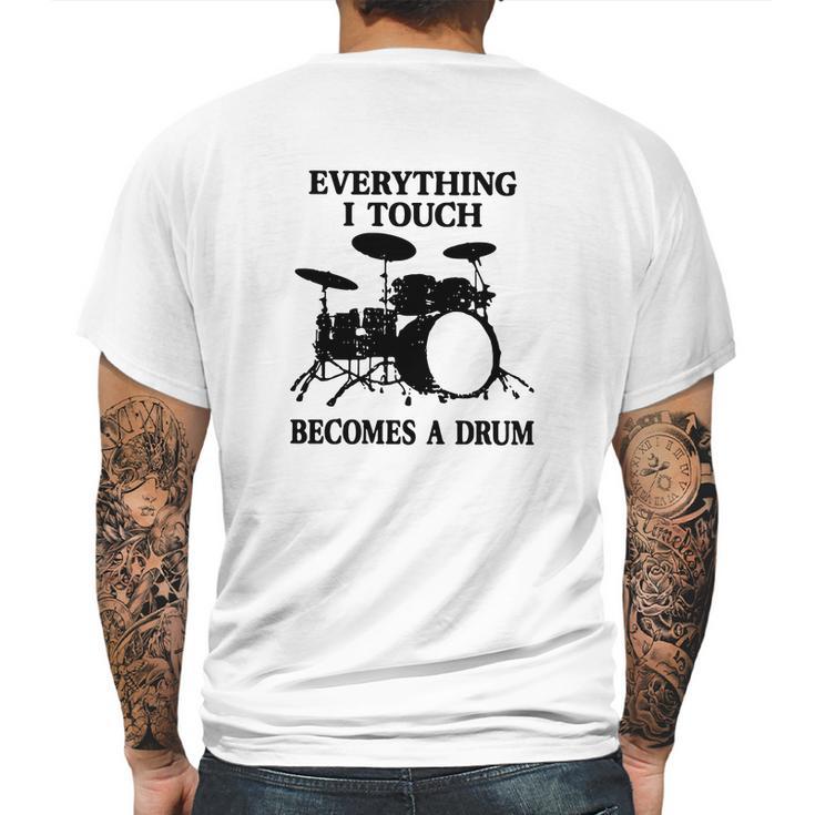 Everything I Touch Becomes A Drum John Bonham T-Shirt Mens Back Print T-shirt