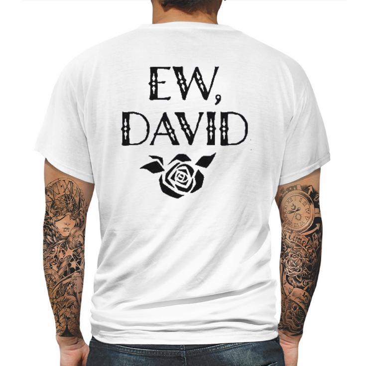 Ew David Alexis Moira Rose Merchandise Black Raglan Basebal Mens Back Print T-shirt