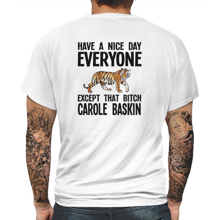 Except Carole Ringer Mens Back Print T-shirt