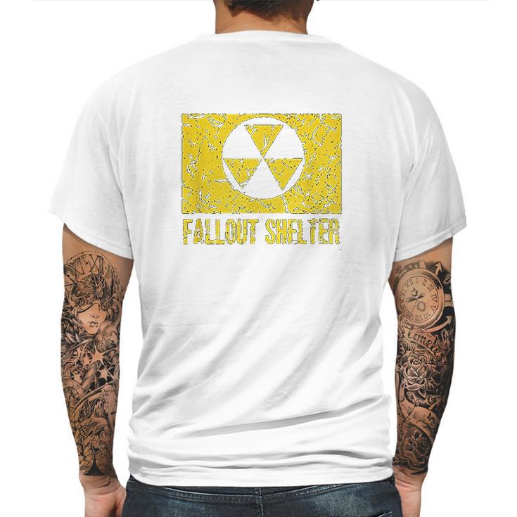 Fallout Shelter Nuclear War Radioactive Nostalgia Mens Back Print T-shirt