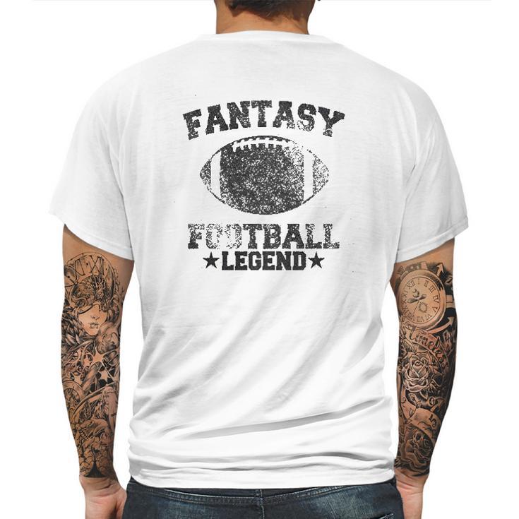 Fantasy Football Legend Funny Season Novelty Graphic Dad Gameday Mens Back Print T-shirt