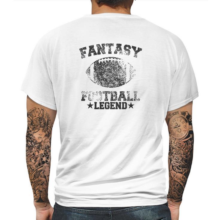 Mens Fantasy Football Legend Funny  Season Novelty Graphic Dad Gameday Mens Back Print T-shirt