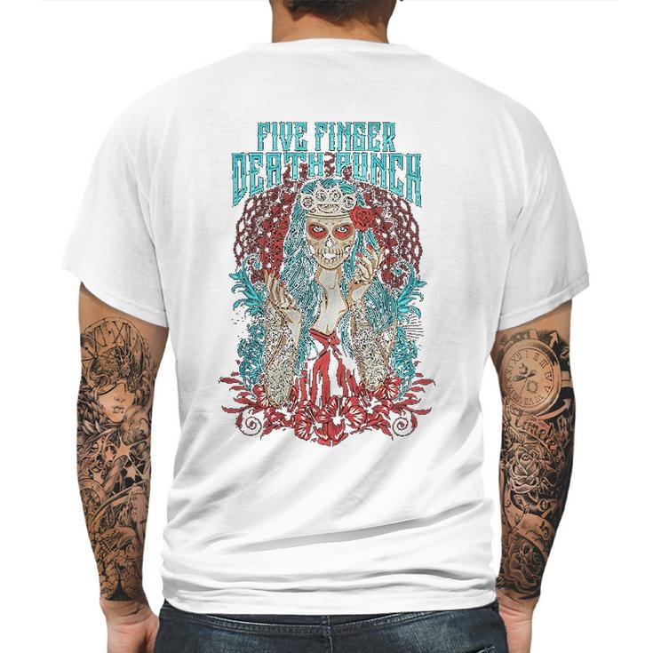 Five Finger Death Punch Lady Muerta Mens Back Print T-shirt