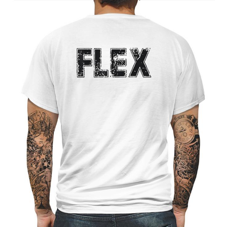 Flex  Workout Mens Back Print T-shirt