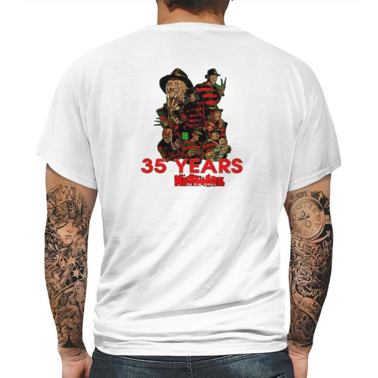 Freddy Krueger 35 Years Of Nightmare On Elm Street 1984-2019 Shirt Mens Back Print T-shirt