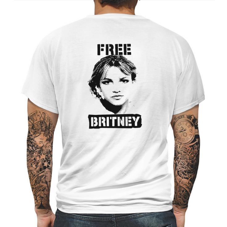 Free Britney Basic Design Mens Back Print T-shirt