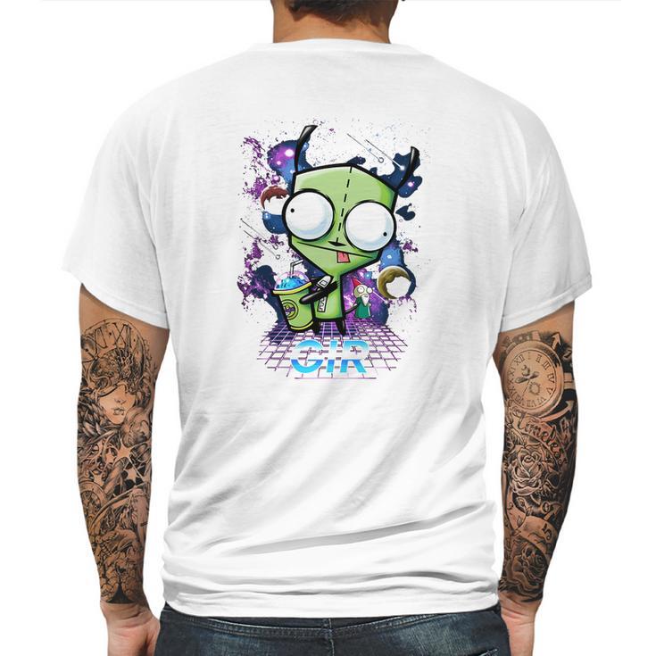 Funny Invader Zim Gir Mens Back Print T-shirt