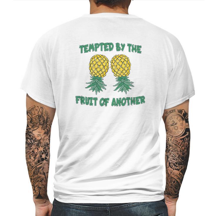 Funny Swinger Quote Upside Down Pineapple Phrase Slogan Mens Back Print T-shirt