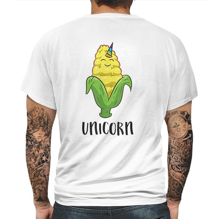 Funny Uni Corn Unicorn Corn Lovers Corn Farmer Mens Back Print T-shirt