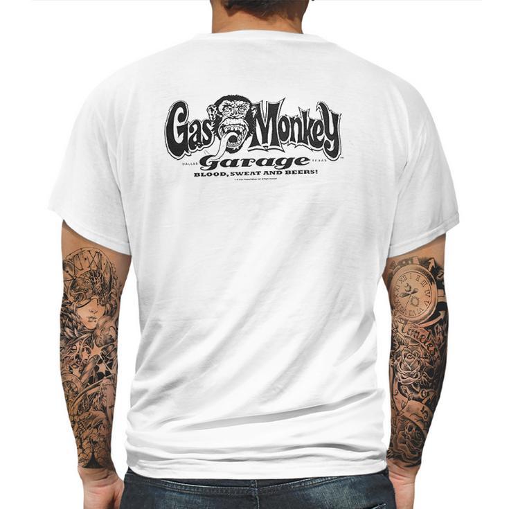 Gas Monkey Garage Officially Licensed Logo Mens Mens Back Print T-shirt