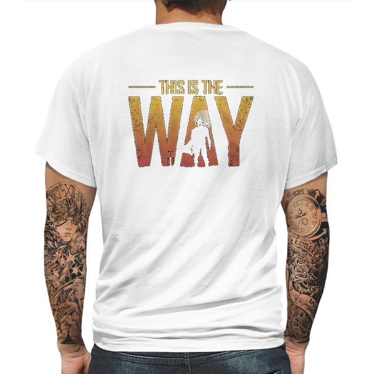 Geek Teez This Is The Way Mens Back Print T-shirt