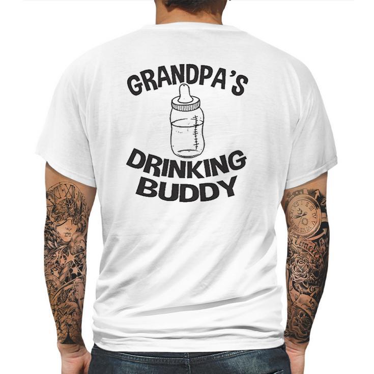 Grandpa Drinking Buddy Baby One Piece Mens Back Print T-shirt