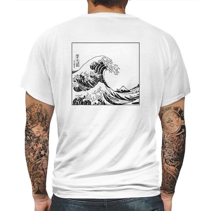 The Great Wave Off Kanagawa Mens Back Print T-shirt