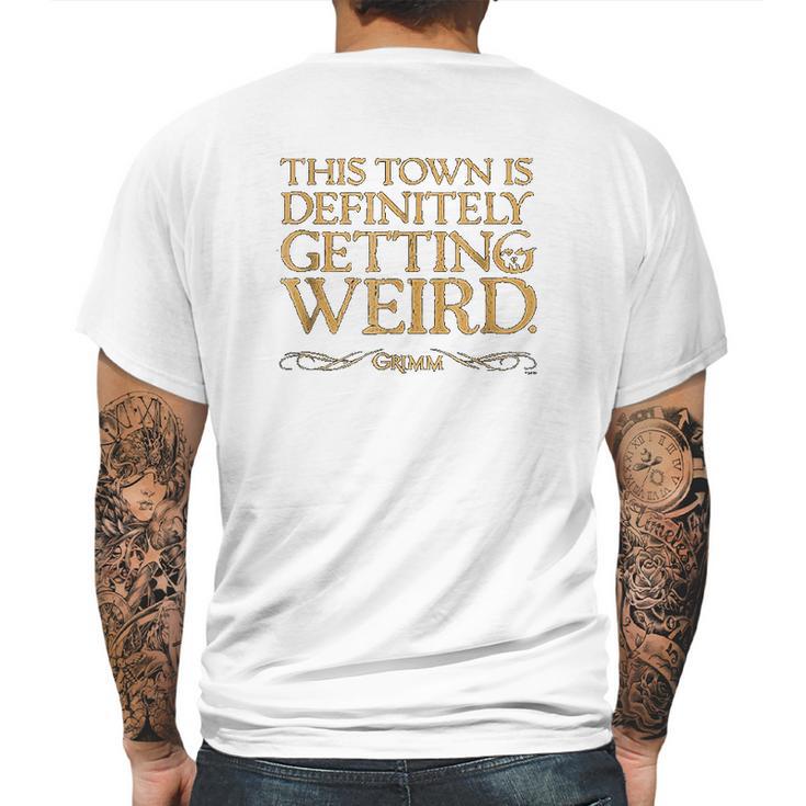 Grimm This Town Is Getting Weird Comfortable Mens Back Print T-shirt