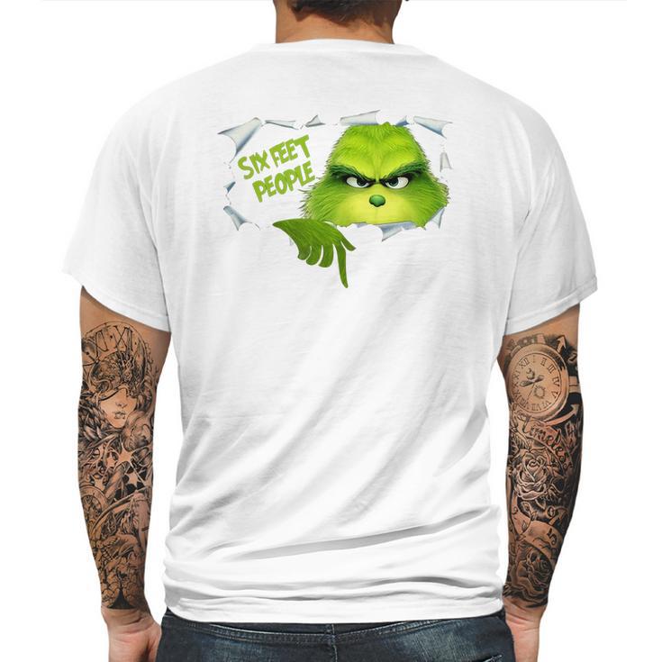 The Grinch 6 Feet People Mens Back Print T-shirt