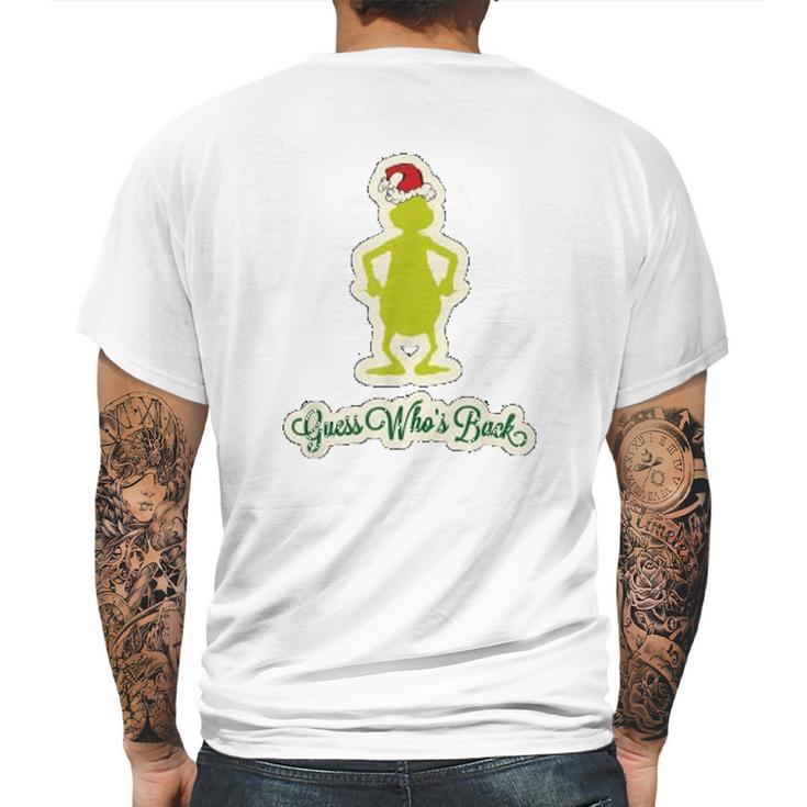 Grinch Guess Who Back Mens Back Print T-shirt