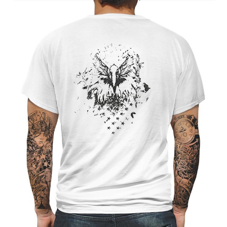 Grunt Style Black Eagle Mens Back Print T-shirt