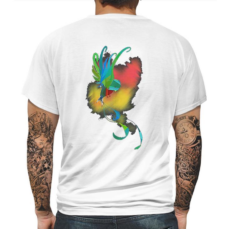 Guatemala Quetzal Antigua Tikal Peten Coban Maya Guate Mens Back Print T-shirt