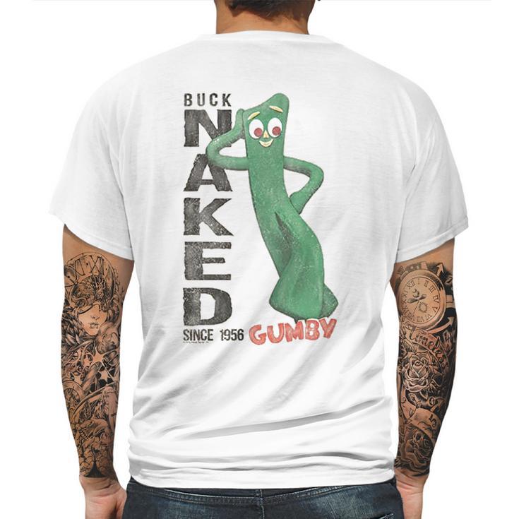 Gumby  Buck Nakd Mens Back Print T-shirt