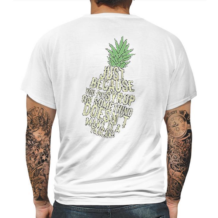 Gus And Spencer Funny Pineapple Psych Mens Back Print T-shirt