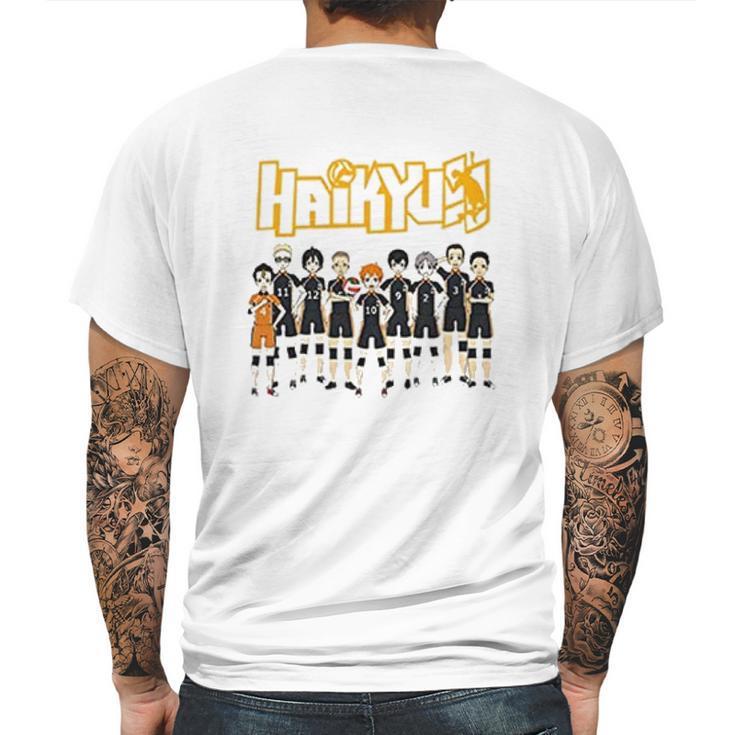 Haikyuu Fashion Mens Back Print T-shirt