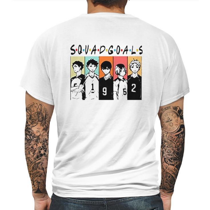 Haikyuu Squad Goals Gift Mens Back Print T-shirt