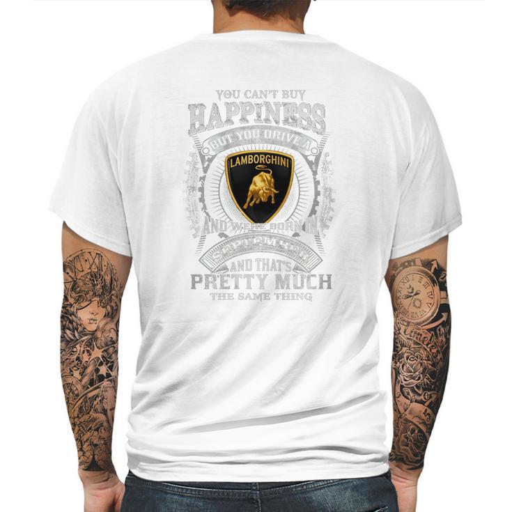 Happiness Lamborghini September Mens Back Print T-shirt