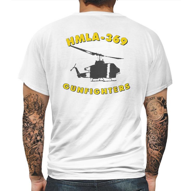 Hmla-369 Gunfighters Helicopter Attack Squadron Mens Back Print T-shirt