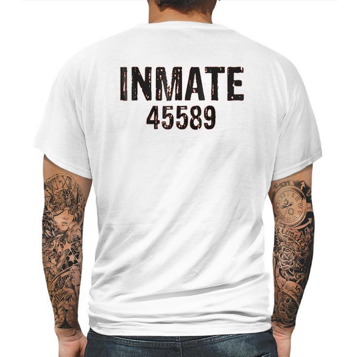 Inmate 45589 Mens Back Print T-shirt