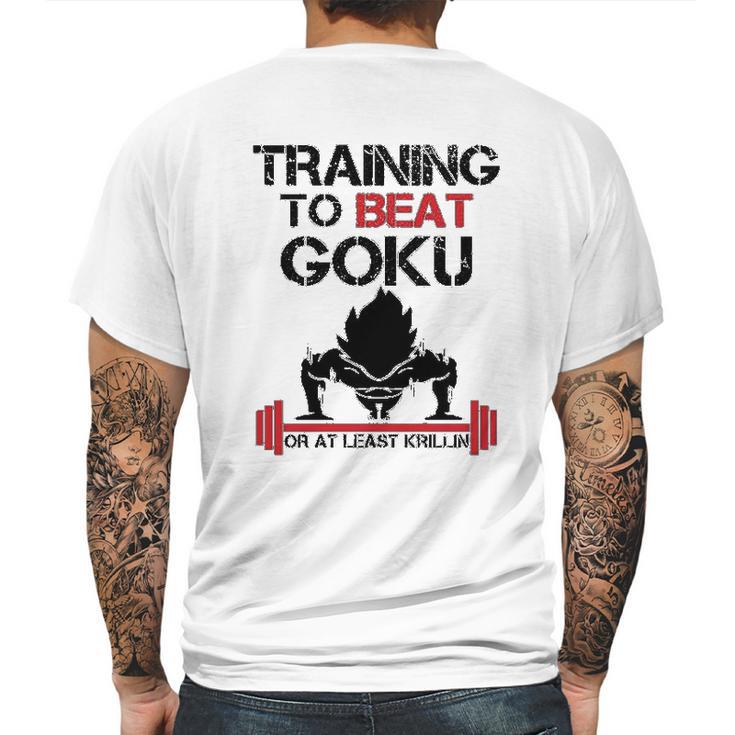 Interesting Vegetatraining To Beat Goku Or At Least Krillin Mens Back Print T-shirt