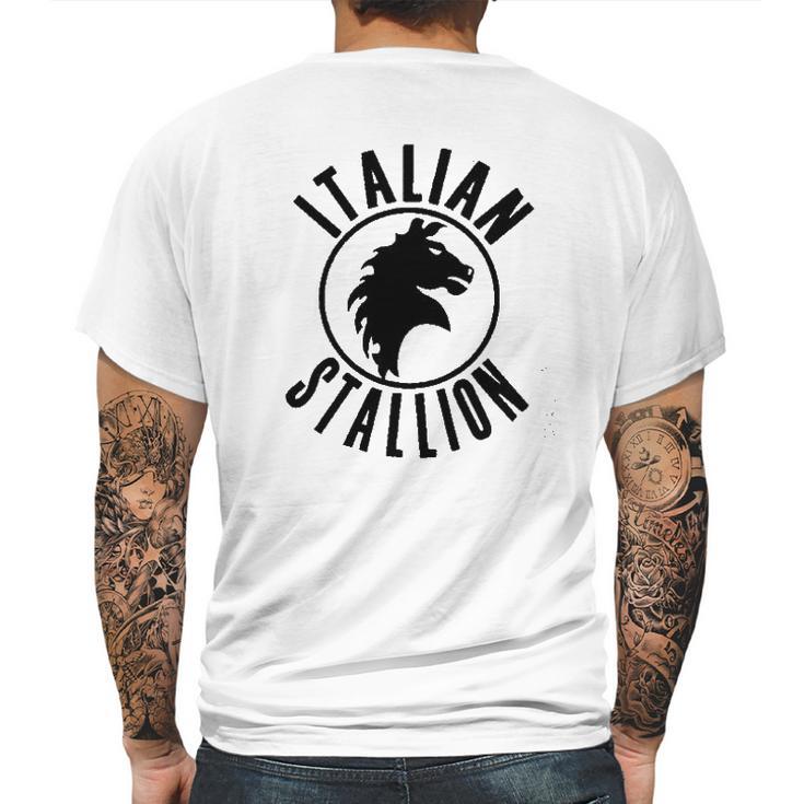 Italian Stallion  Art Mens Back Print T-shirt