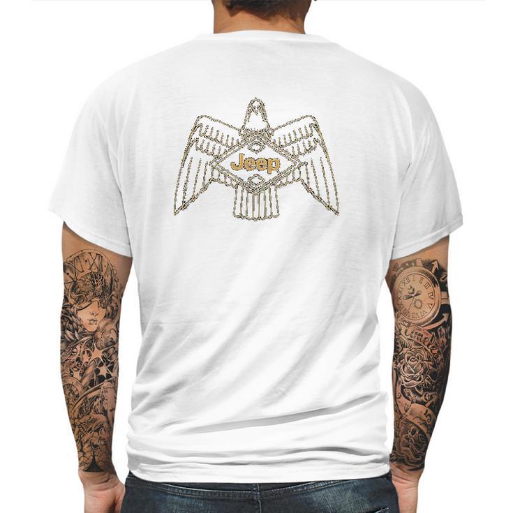 Jeep Eagle Vintage Mens Back Print T-shirt