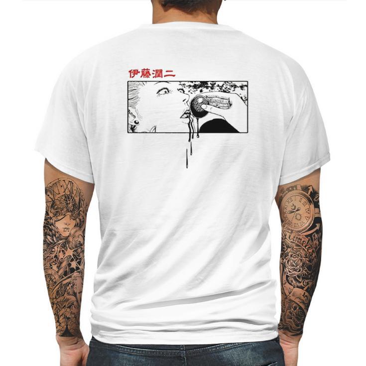 Junji Ito Woman Eating Globule Mens Back Print T-shirt