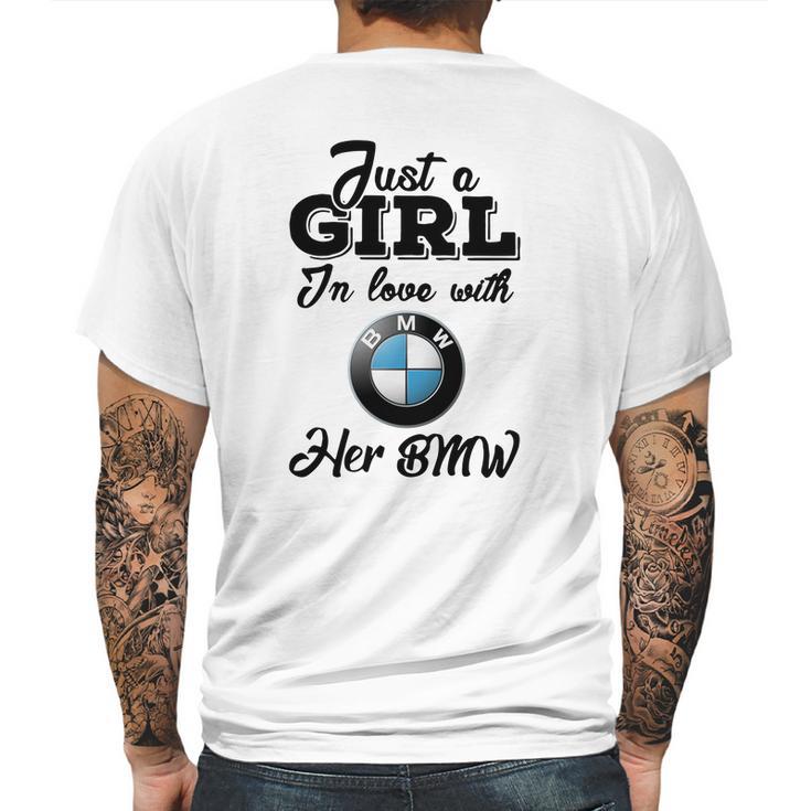 Just A Girl In Love With Her Bmw Mens Back Print T-shirt