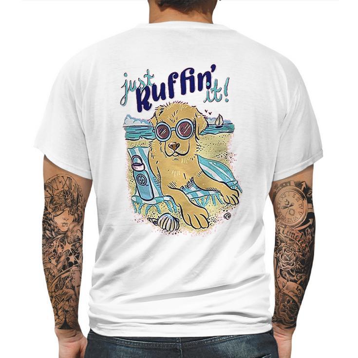 Just Ruffin It Mens Back Print T-shirt