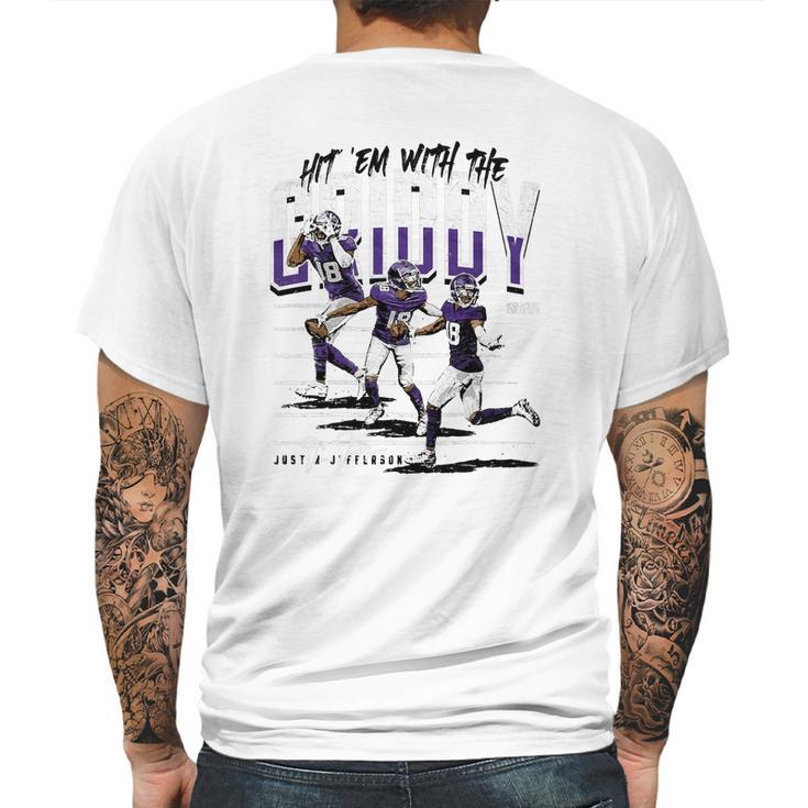 Justin Jefferson Griddy Dance Mens Back Print T-shirt