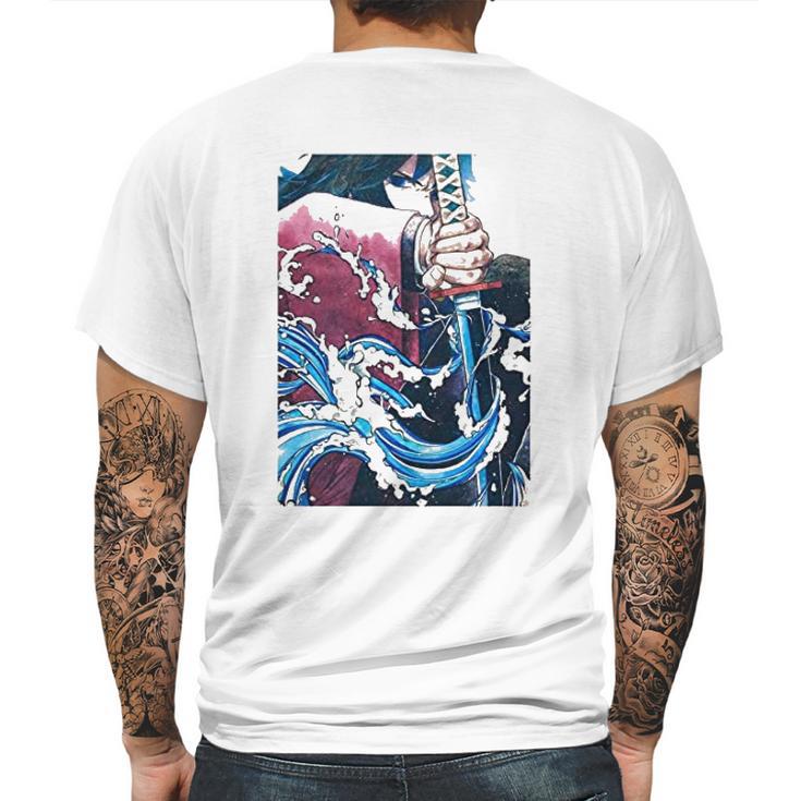 Kimetsu No Yaiba Demon Slayer Mens Back Print T-shirt