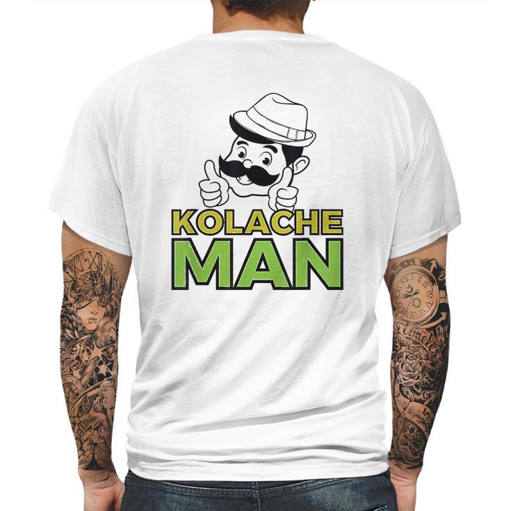 Kolache Man Czech Slovak Pastry Central Europe Design Mens Back Print T-shirt