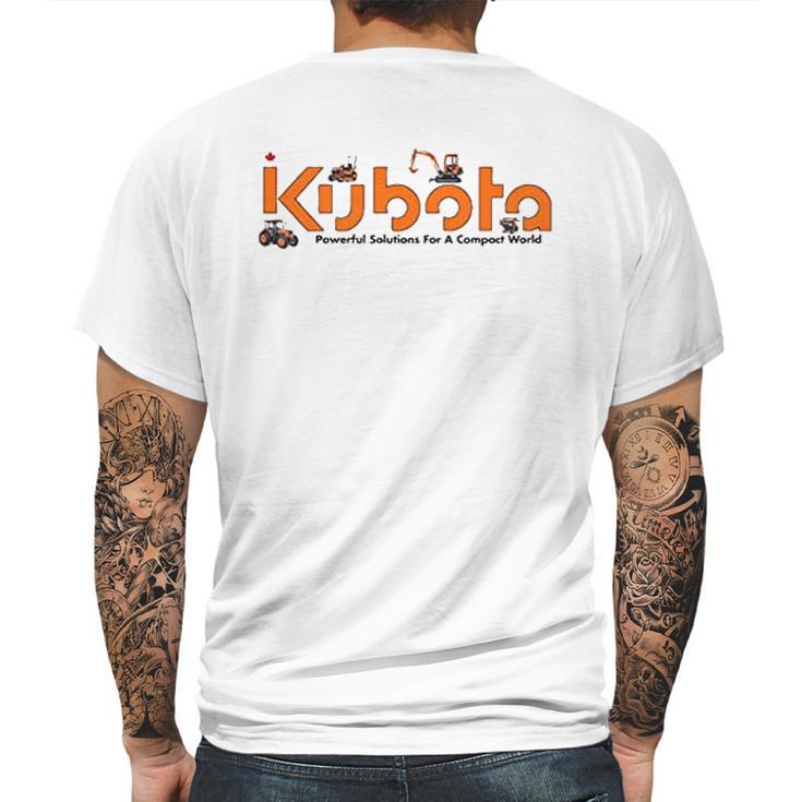 Kubota Tractor Mens Back Print T-shirt