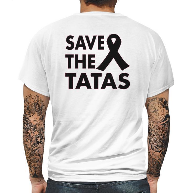 Ladies Save The Tatas Mens Back Print T-shirt